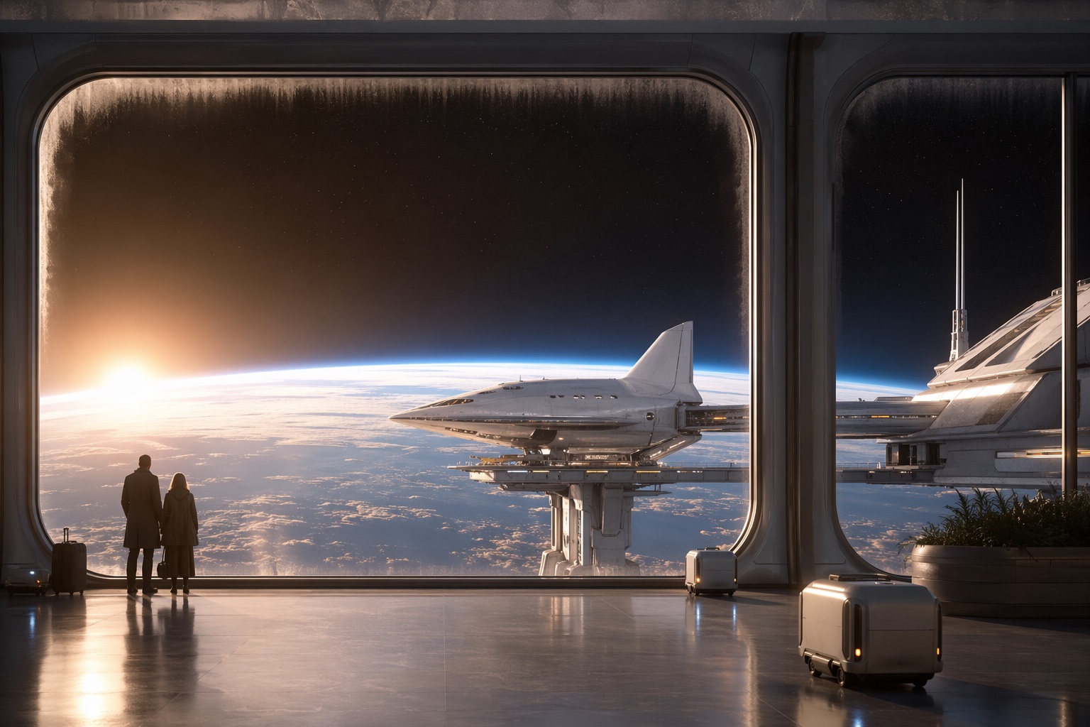 地球轨道晨线出发港