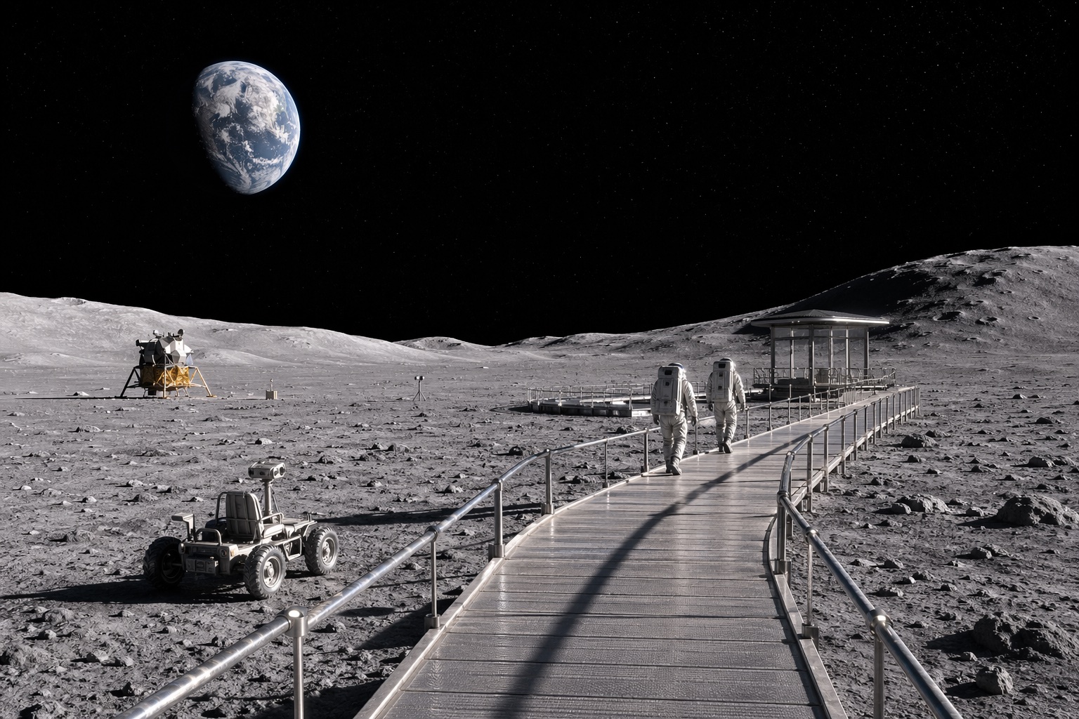 月球静海游客栈道