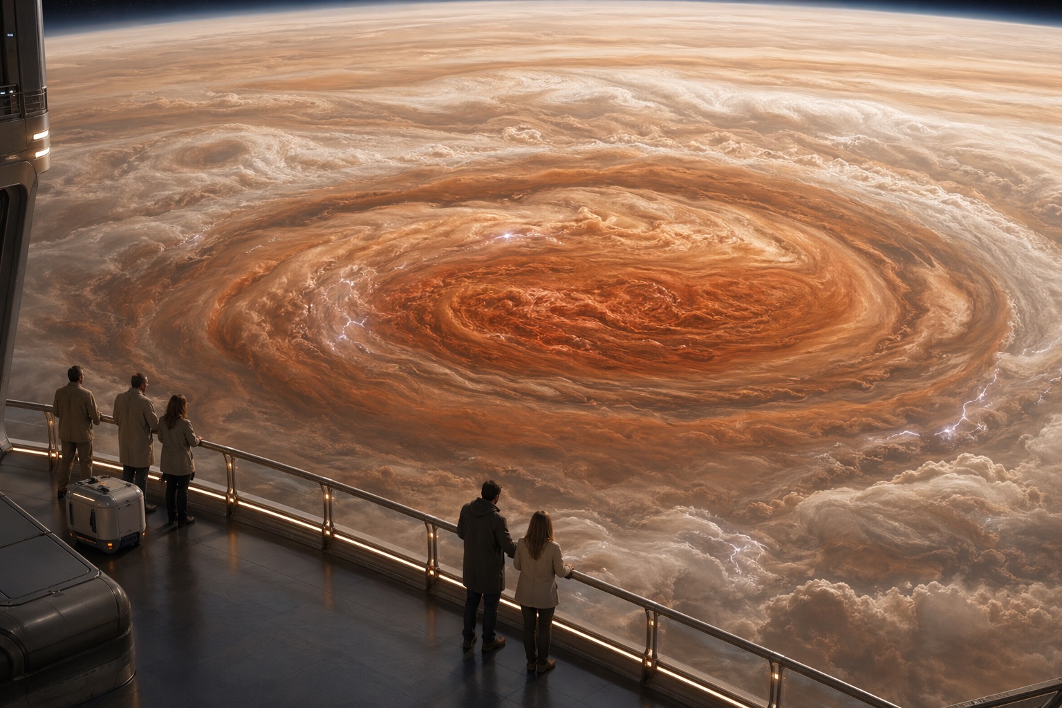 木星大红斑风暴阳台