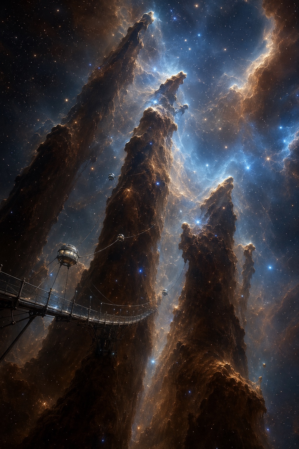 鹰状星云尘柱栈道