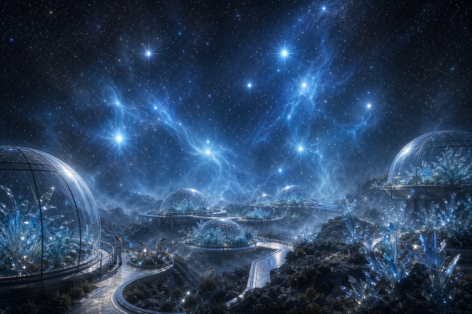 昴宿星团蓝雾花园