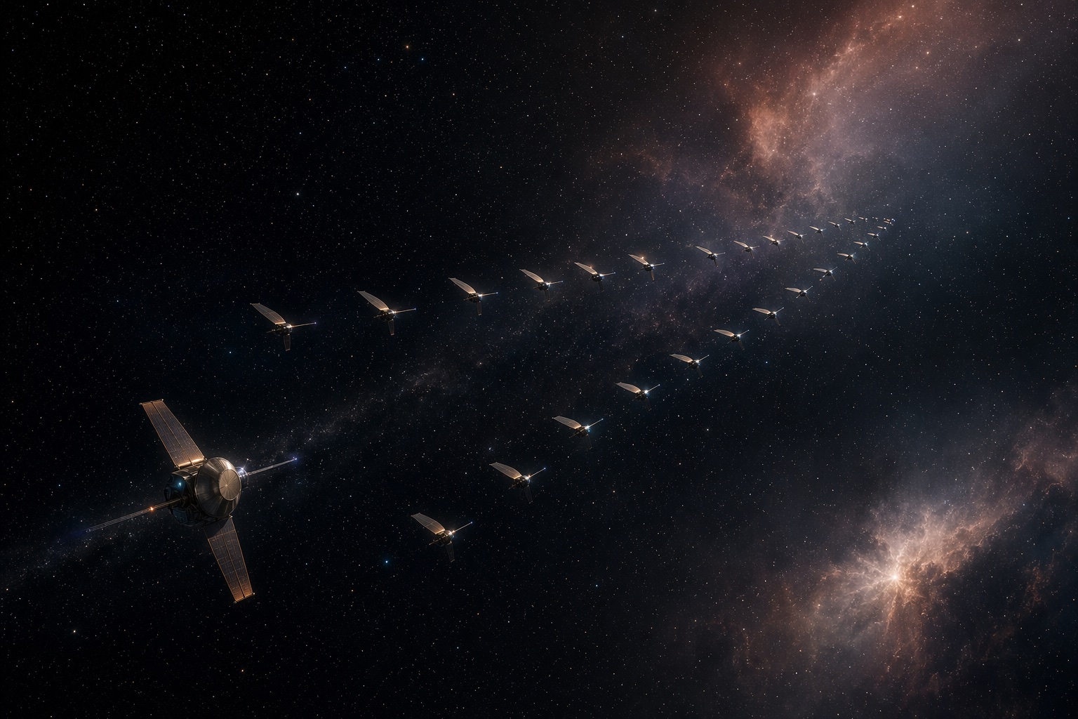 无人探针候鸟群