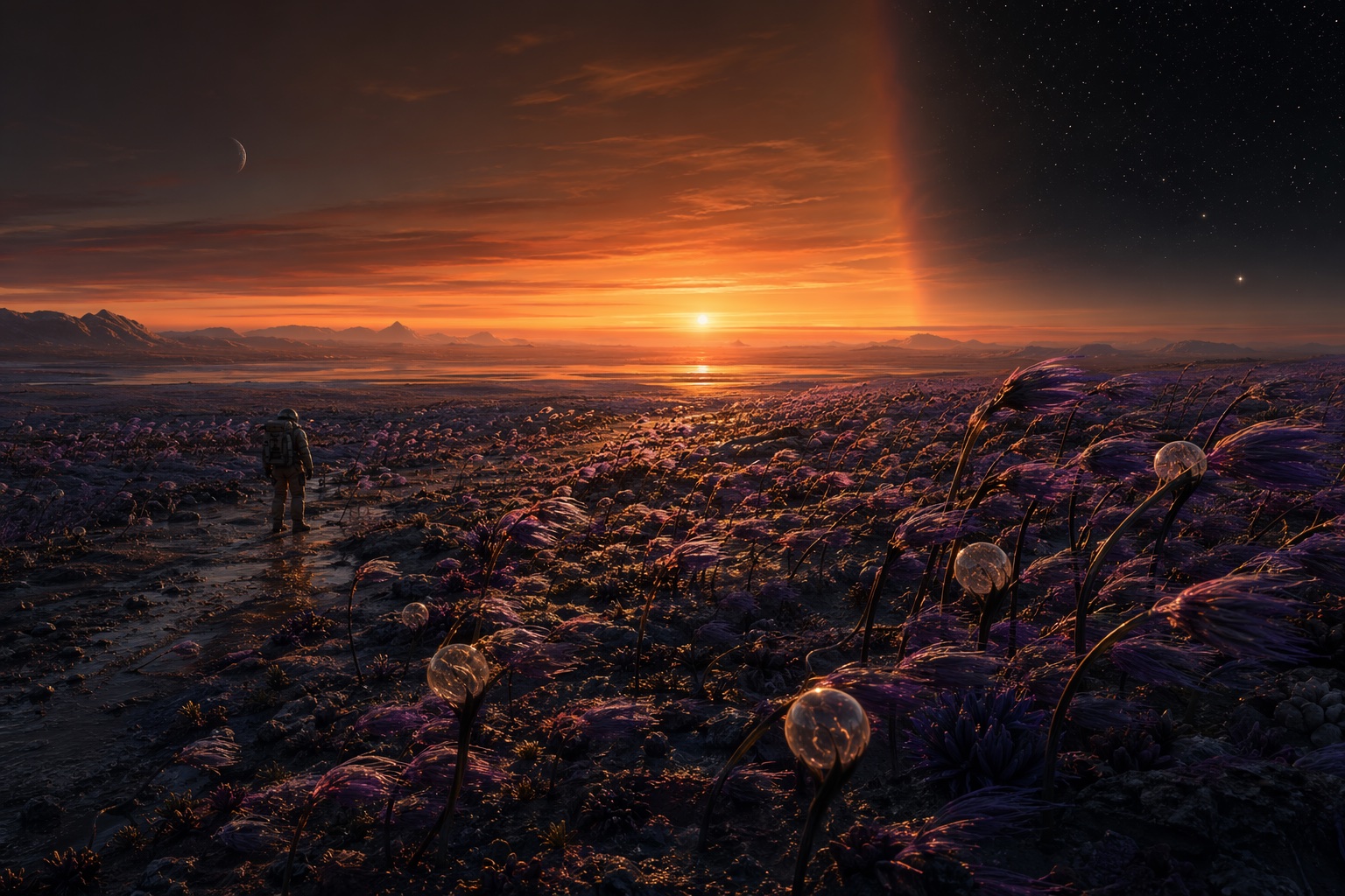 潮汐锁定暮光带花原