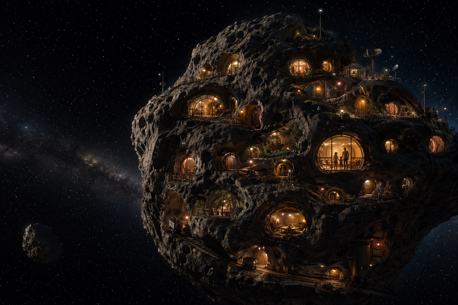 小行星雕刻住宅群