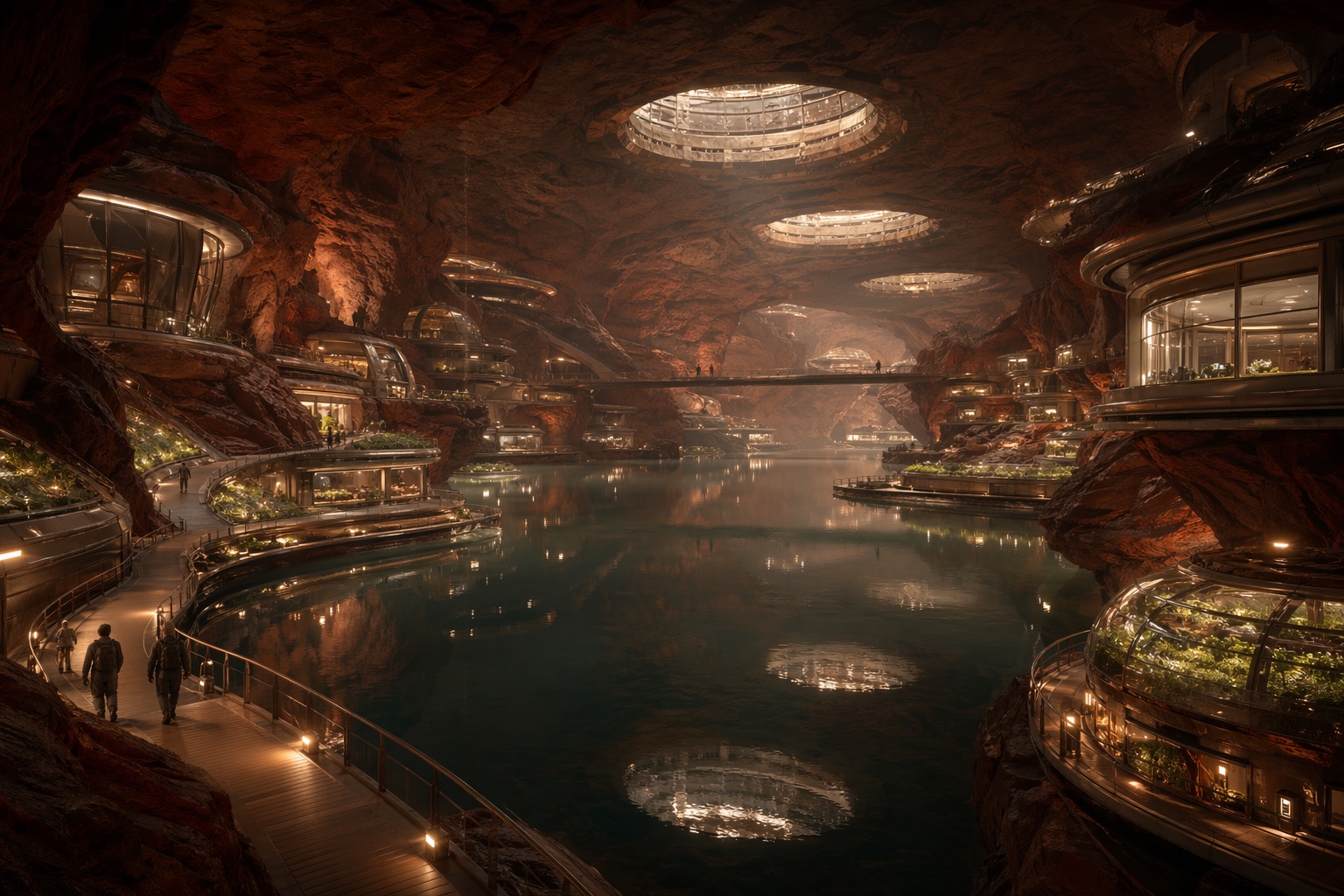 火星地下水镜城