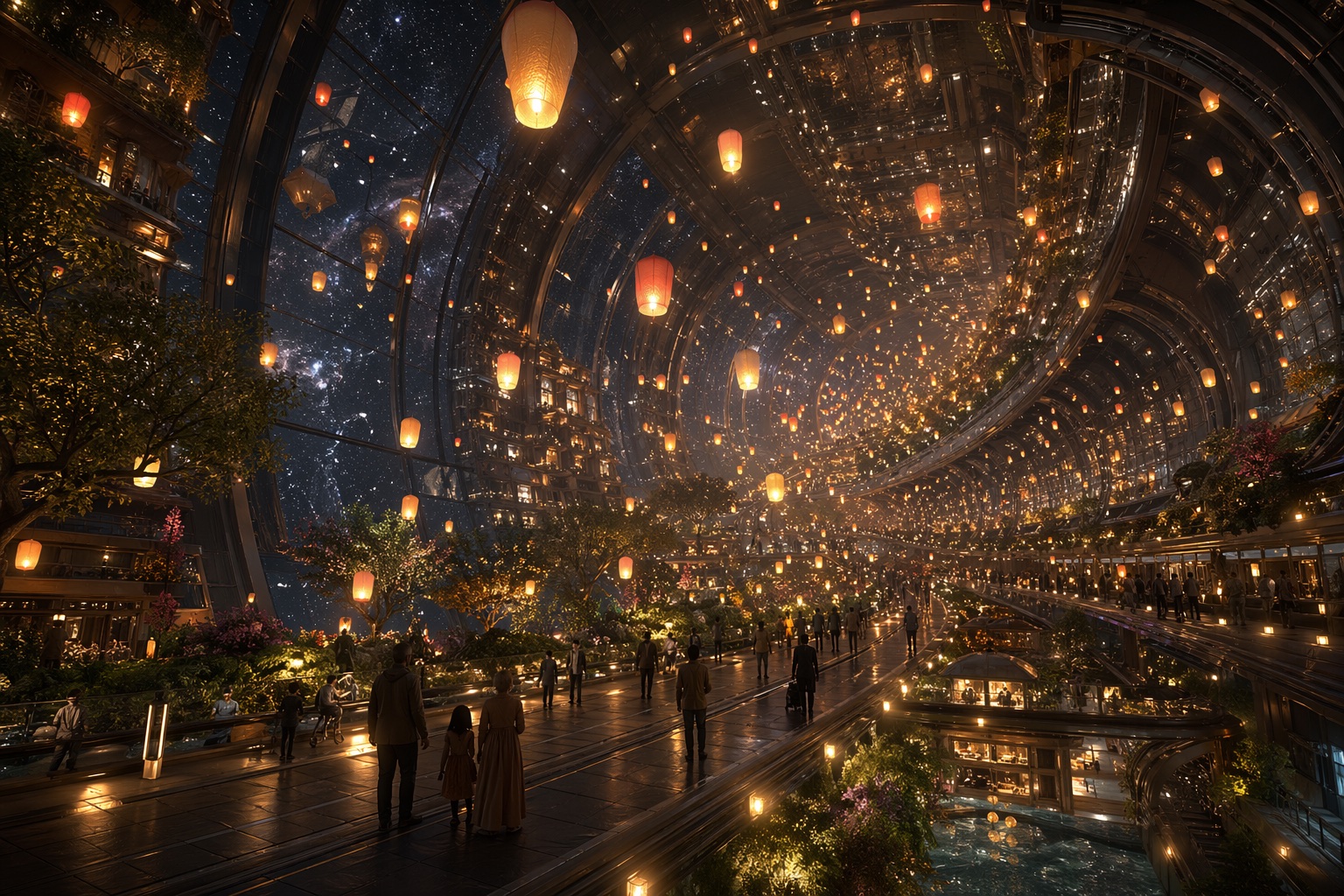 宇宙灯节旋转城