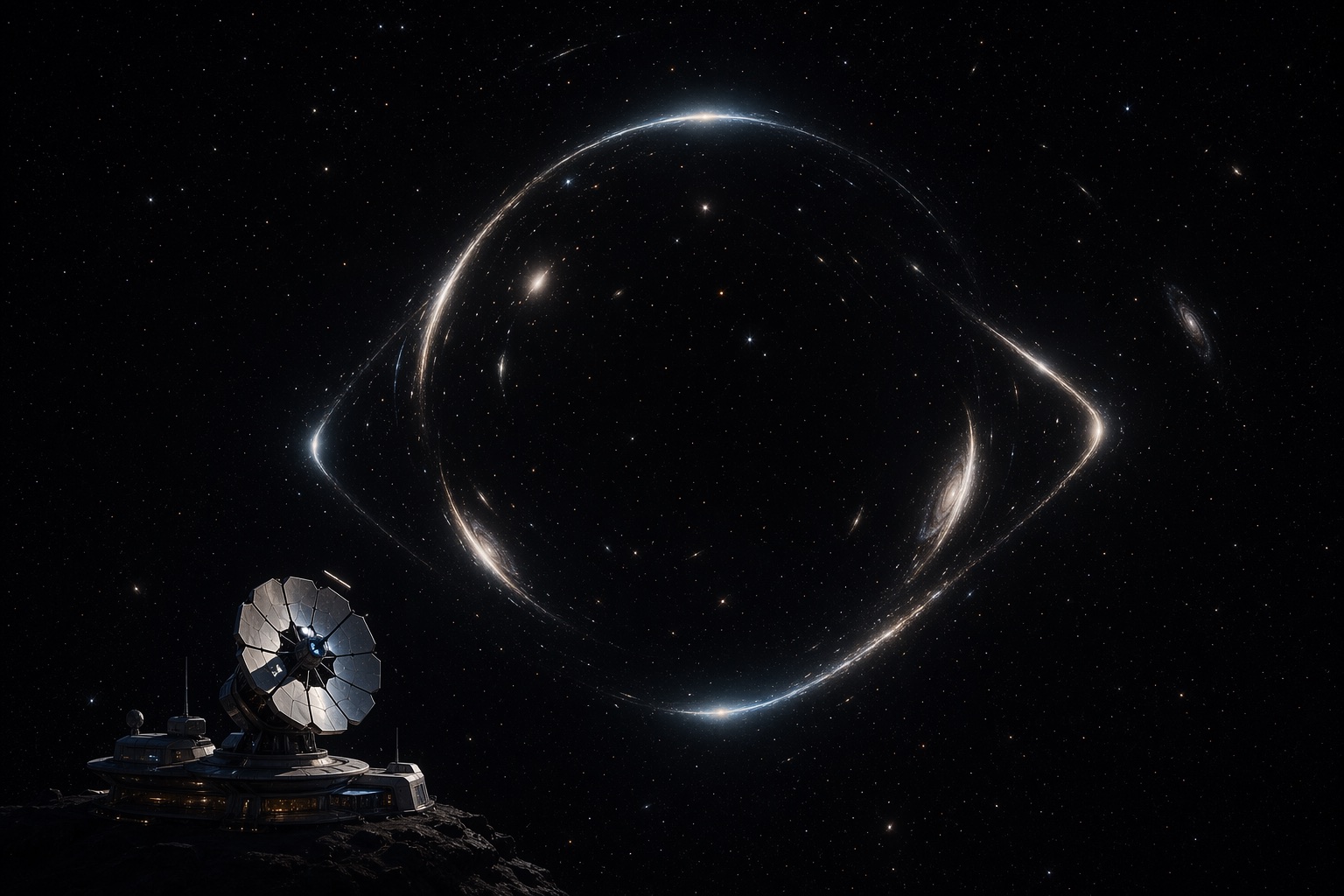 引力透镜钻石弧