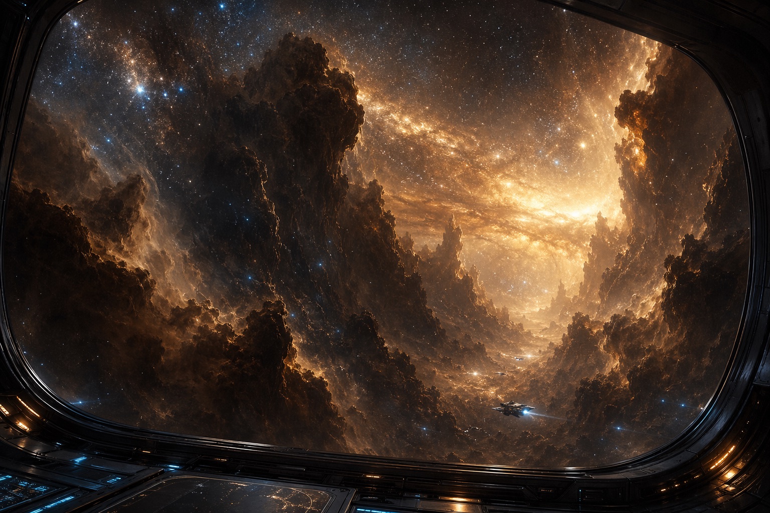 银河中心尘埃峡湾