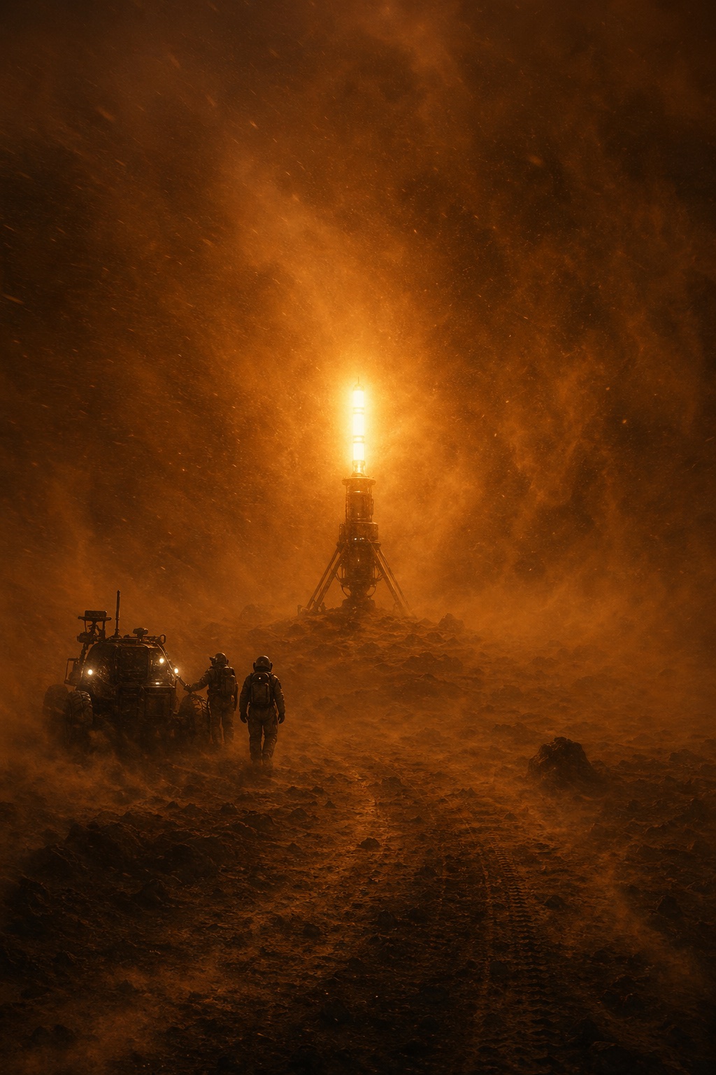 尘暴中的救援信标