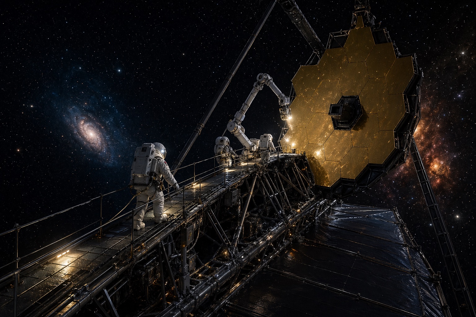 深空望远镜维修步道