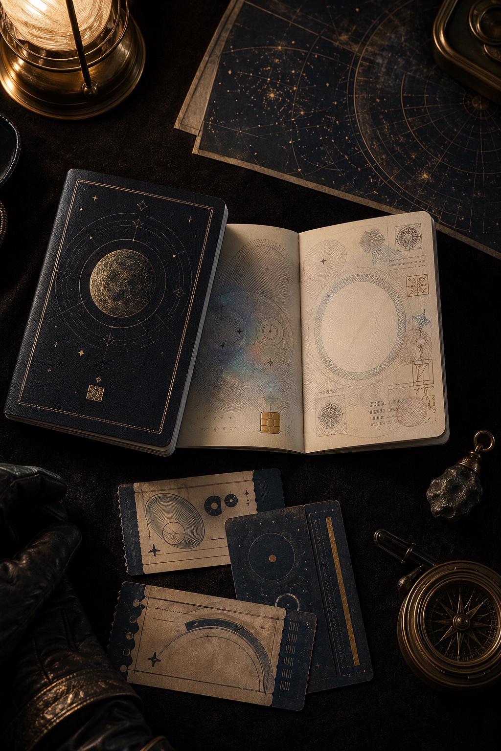 星际护照内页静物