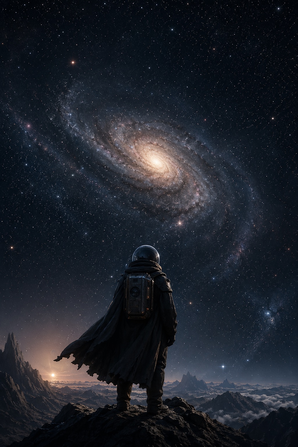 远航者背影封底